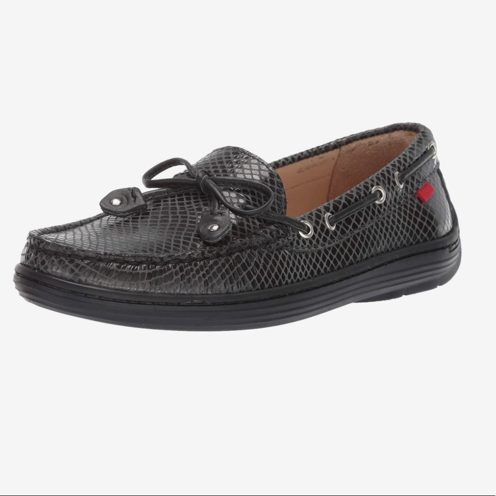 Marc Joseph New York Cypress Hill Kids unisex Leather Loafer in Black Snake sz 1 - Picture 4 of 13